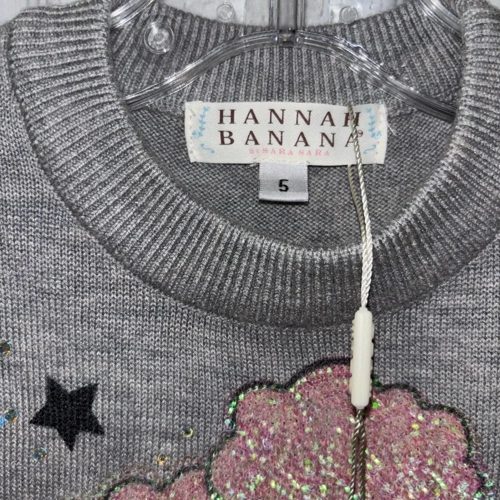 HANNAH BANANA Girls Sweater Sz 5​​​​​​ - Picture 2 of 4